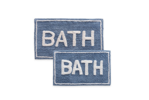 ST Mary’s 2 Piece 100% Cotton Tufted Bath Rug Set with Latex Backing