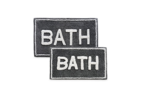 ST Mary’s 2 Piece 100% Cotton Tufted Bath Rug Set with Latex Backing