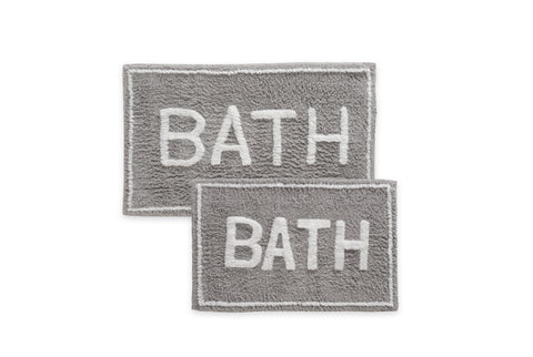 ST Mary’s 2 Piece 100% Cotton Tufted Bath Rug Set with Latex Backing