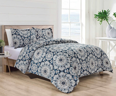 Bibb Home 4 pc Duvet & Down Alternative Comforter Set