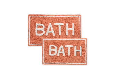 ST Mary’s 2 Piece 100% Cotton Tufted Bath Rug Set with Latex Backing