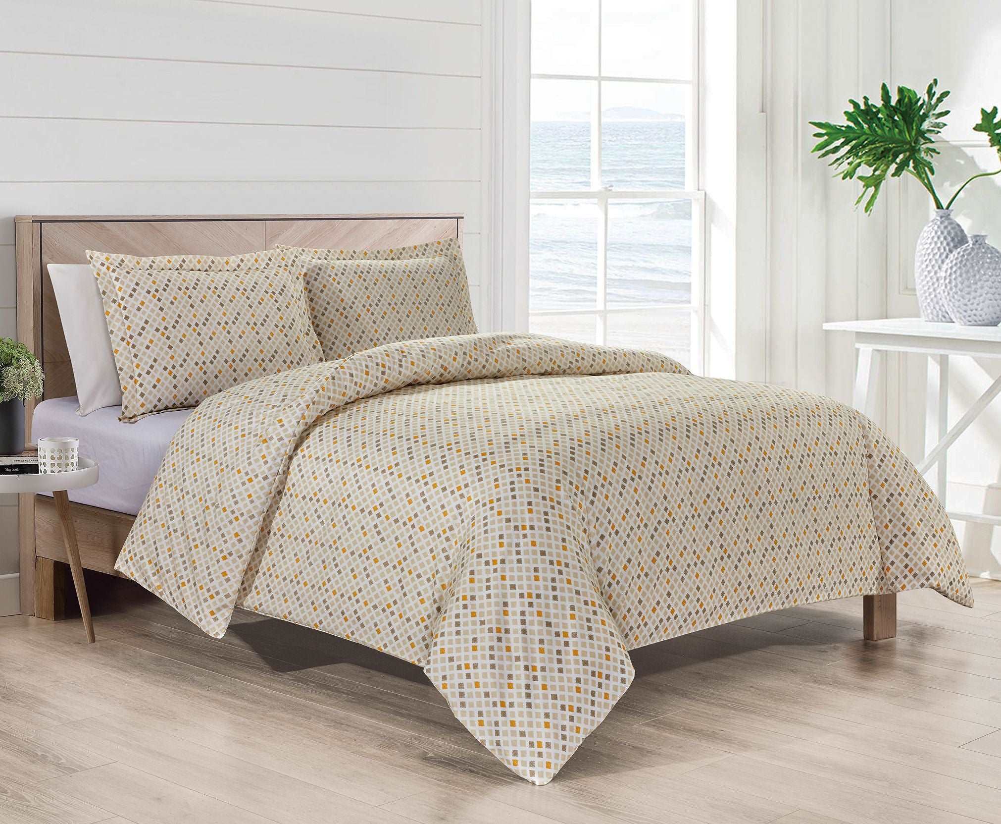 Bibb 1800 Series 3 pc Duvet Cover Set - Smartmarts