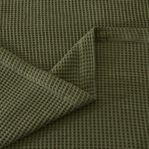 Patina Vie Maison 100% Cotton All-Season Waffle Weave Knit Throw Blanket