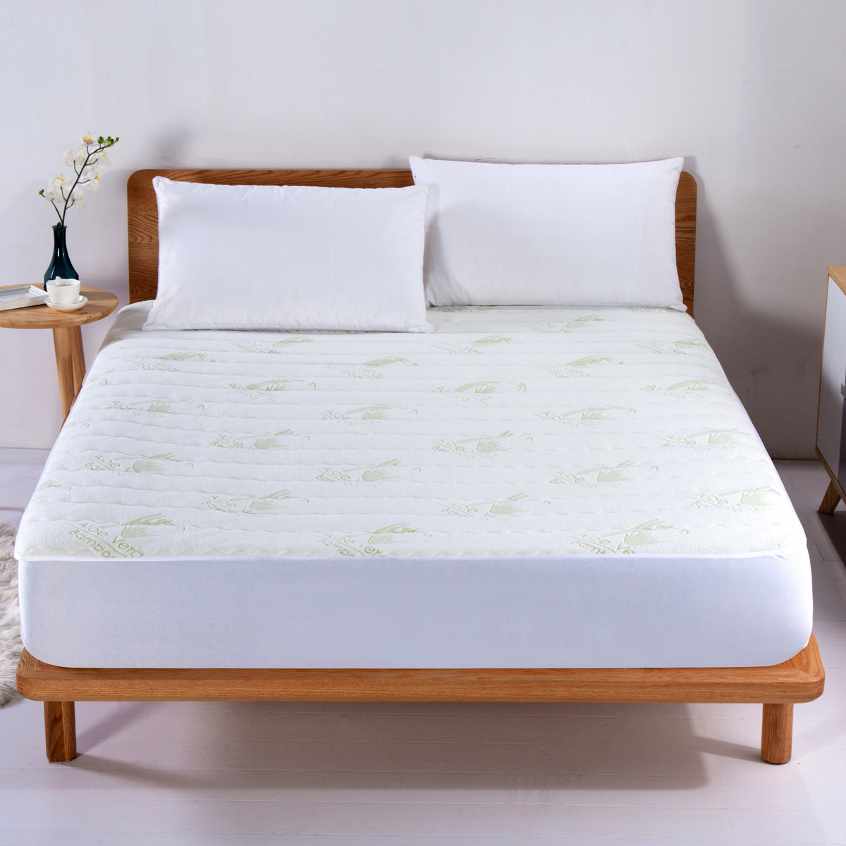 Aloe Vera Quilted Mattress Pad - Smartmarts