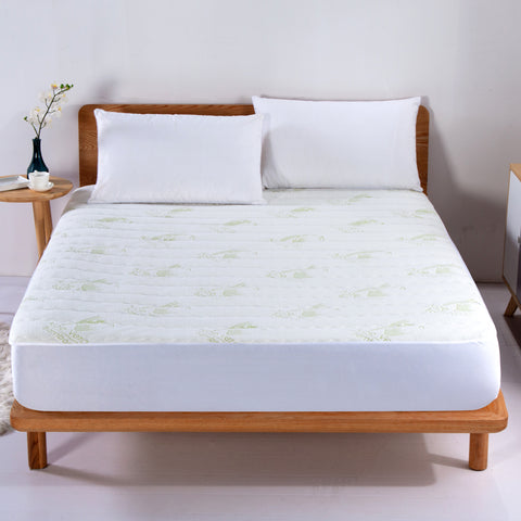 Aloe Vera Quilted Mattress Pad - Smartmarts